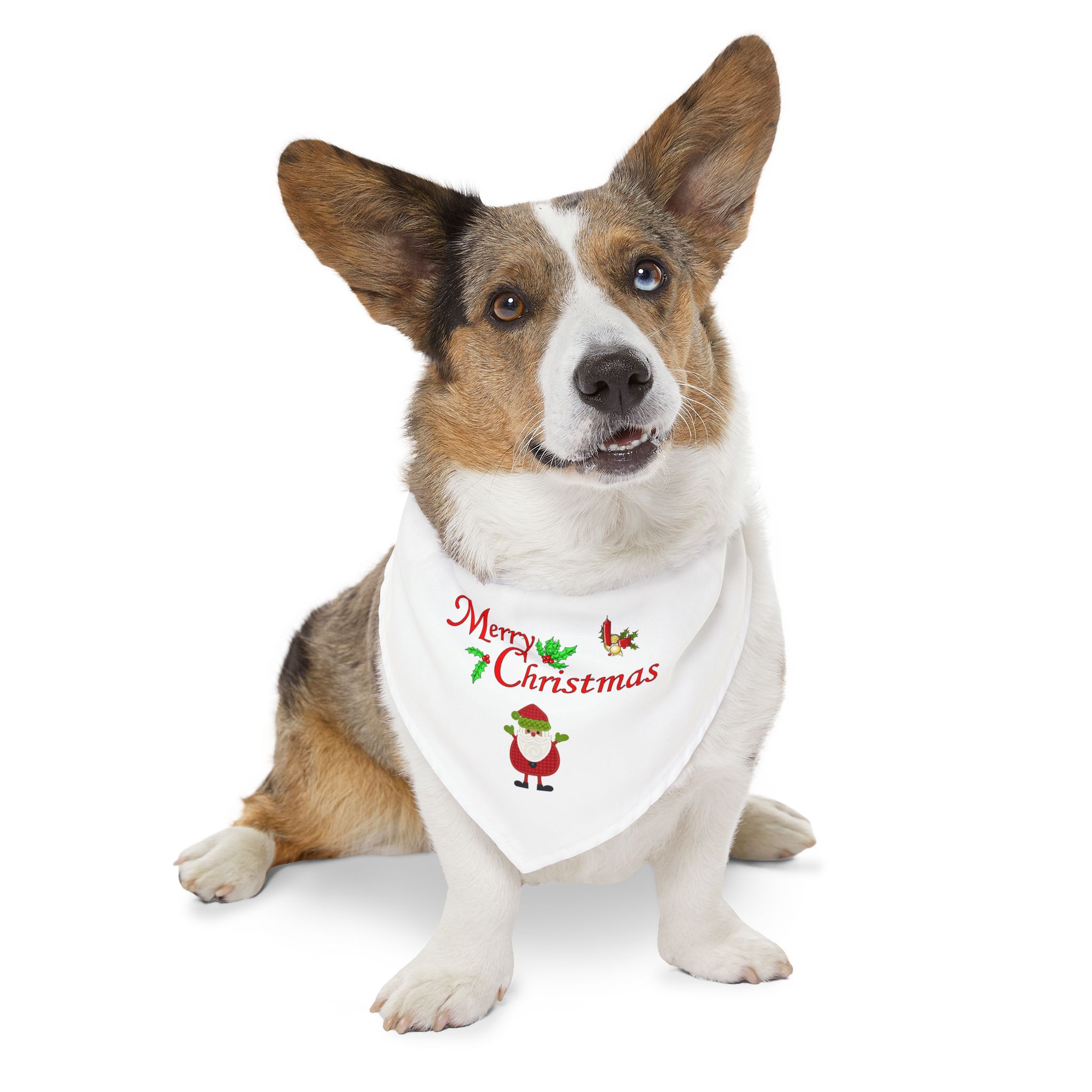 Merry Christmas Pet Bandana Collar - Ruff Paw Pack (White) - Image 10