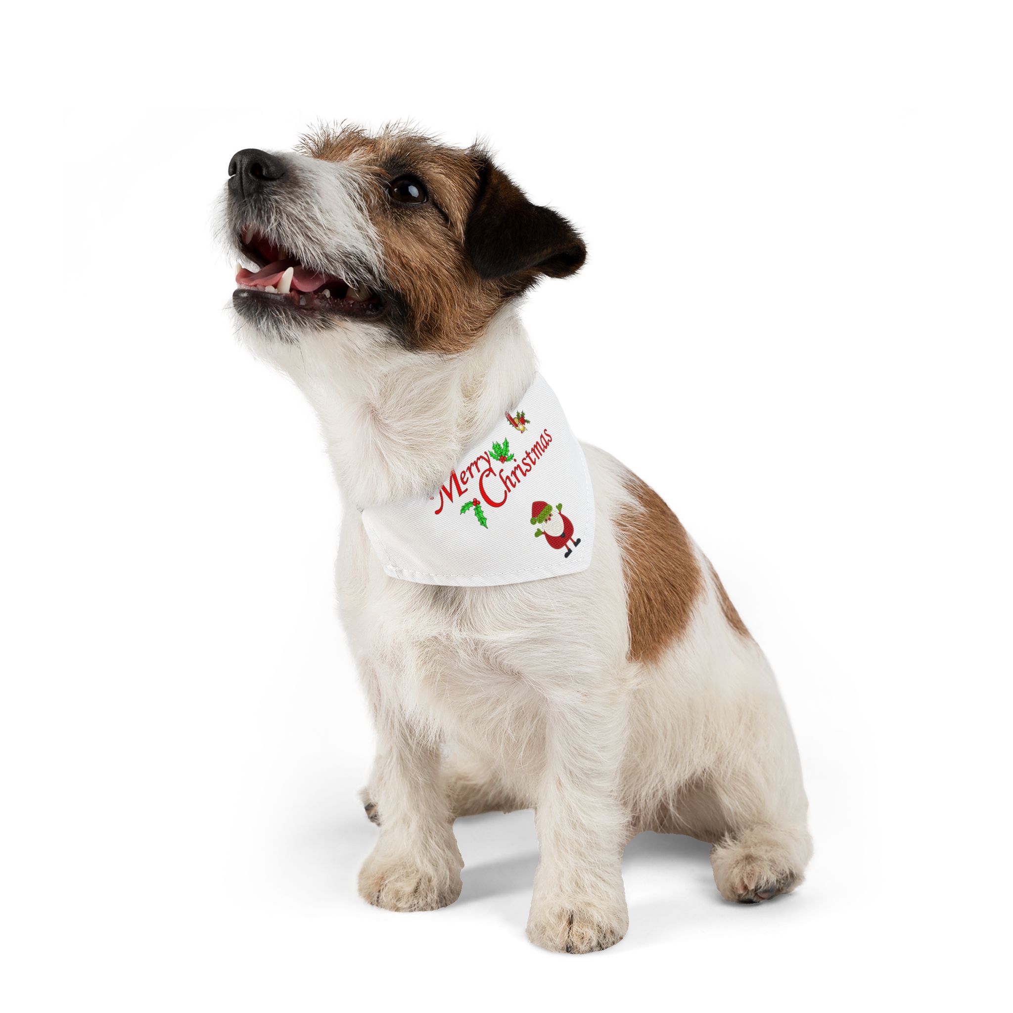 Merry Christmas Pet Bandana Collar - Ruff Paw Pack (White) - Image 7