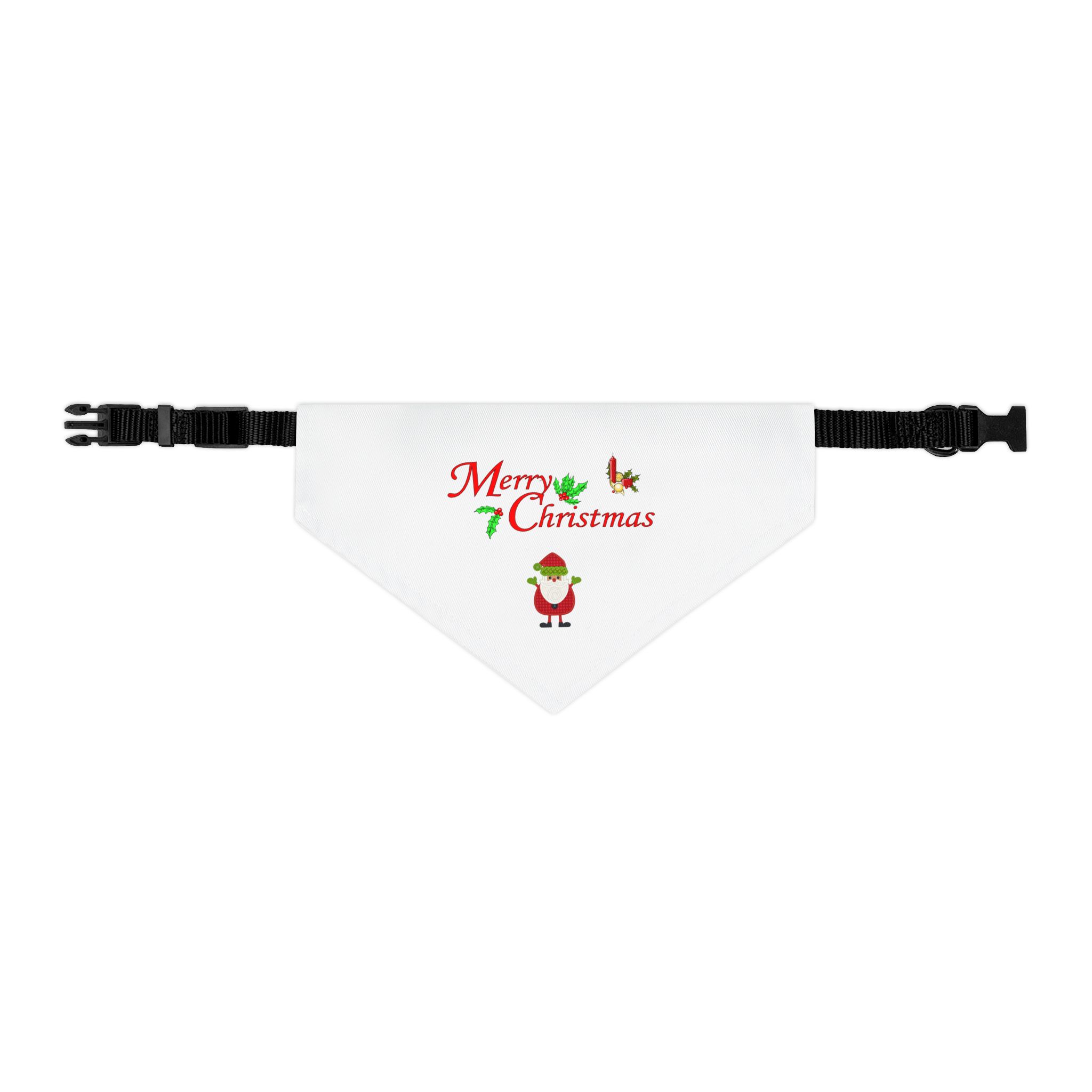 Merry Christmas Pet Bandana Collar - Ruff Paw Pack (White) - Image 3