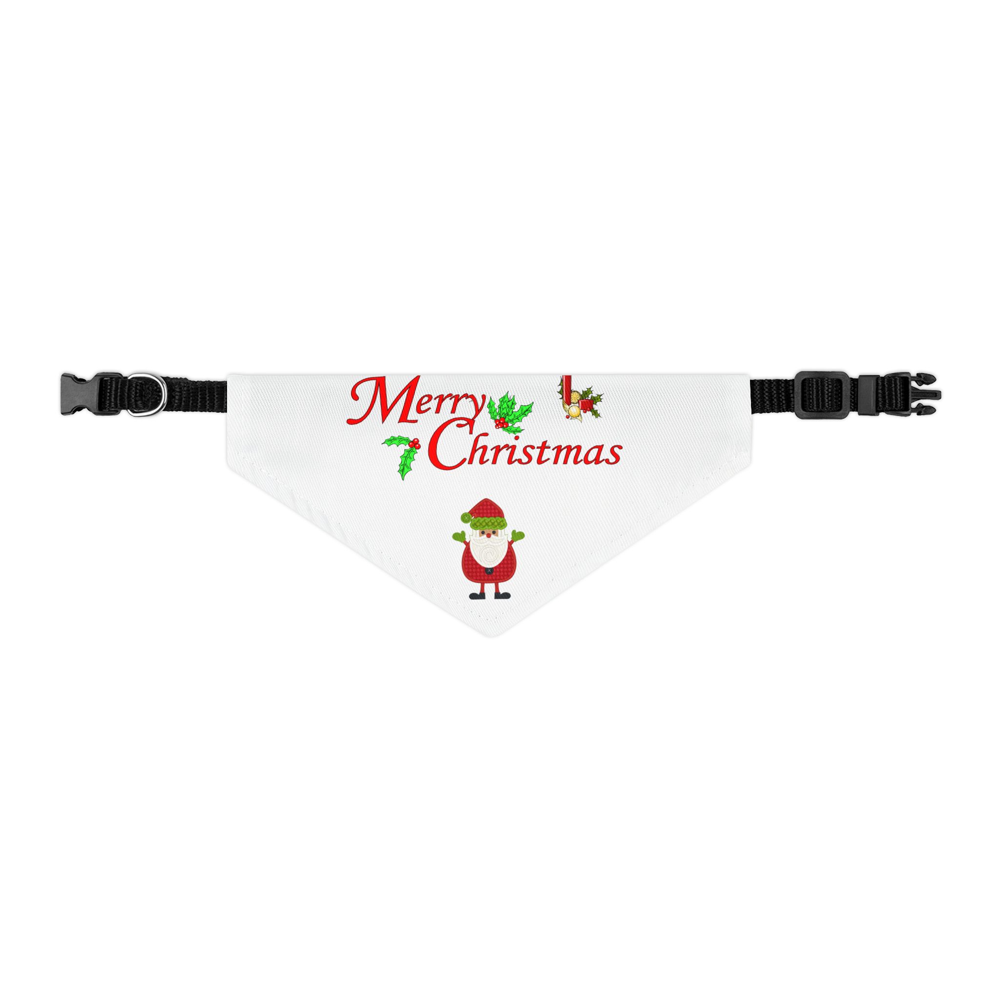 Merry Christmas Pet Bandana Collar - Ruff Paw Pack (White) - Image 6
