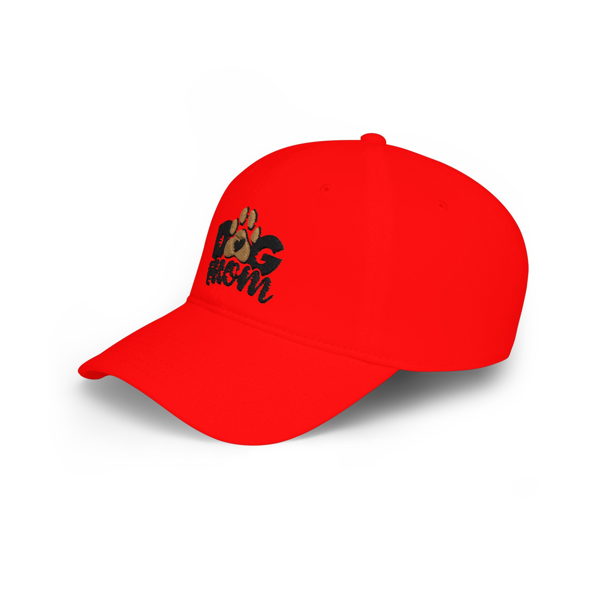 Dog Mom Low Profile Baseball Cap — Paw Print Embroidered Hat For Dog Moms - Image 7