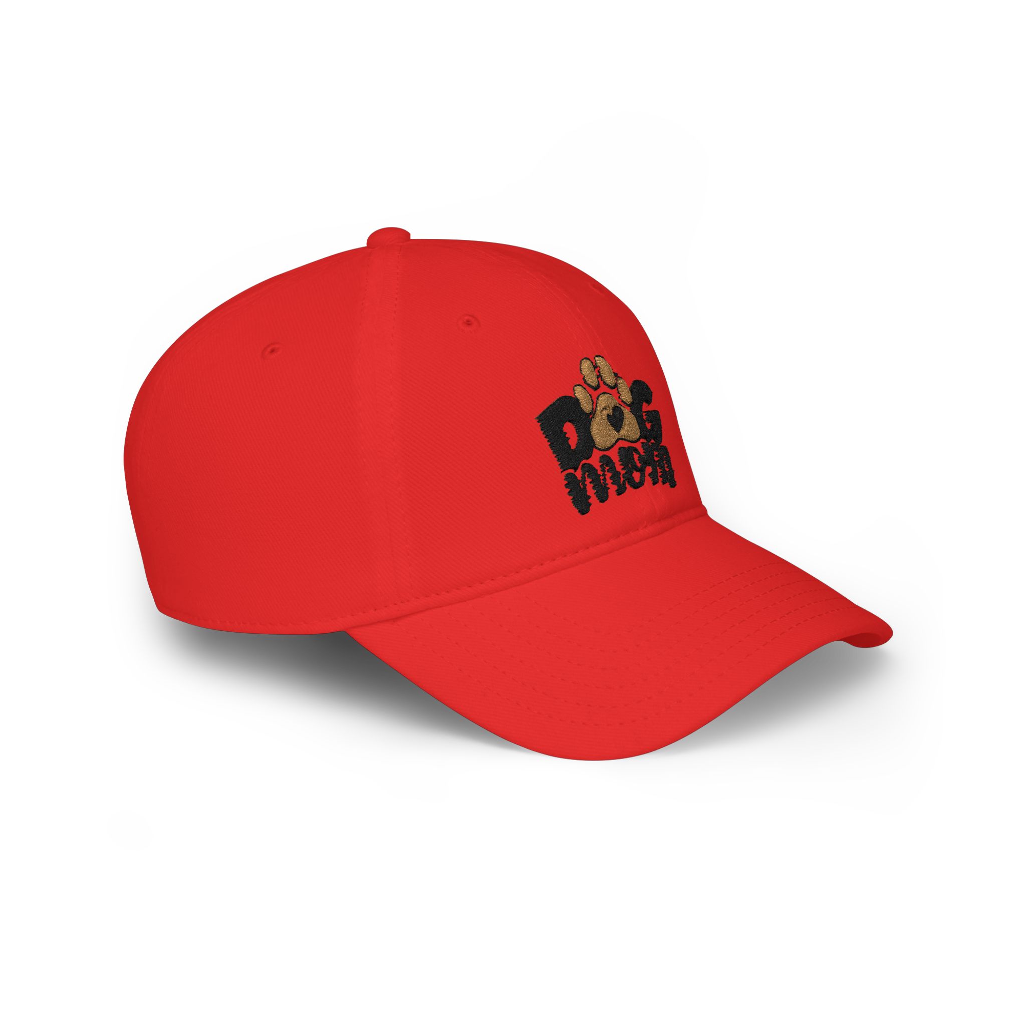 Dog Mom Low Profile Baseball Cap — Paw Print Embroidered Hat For Dog Moms - Image 8