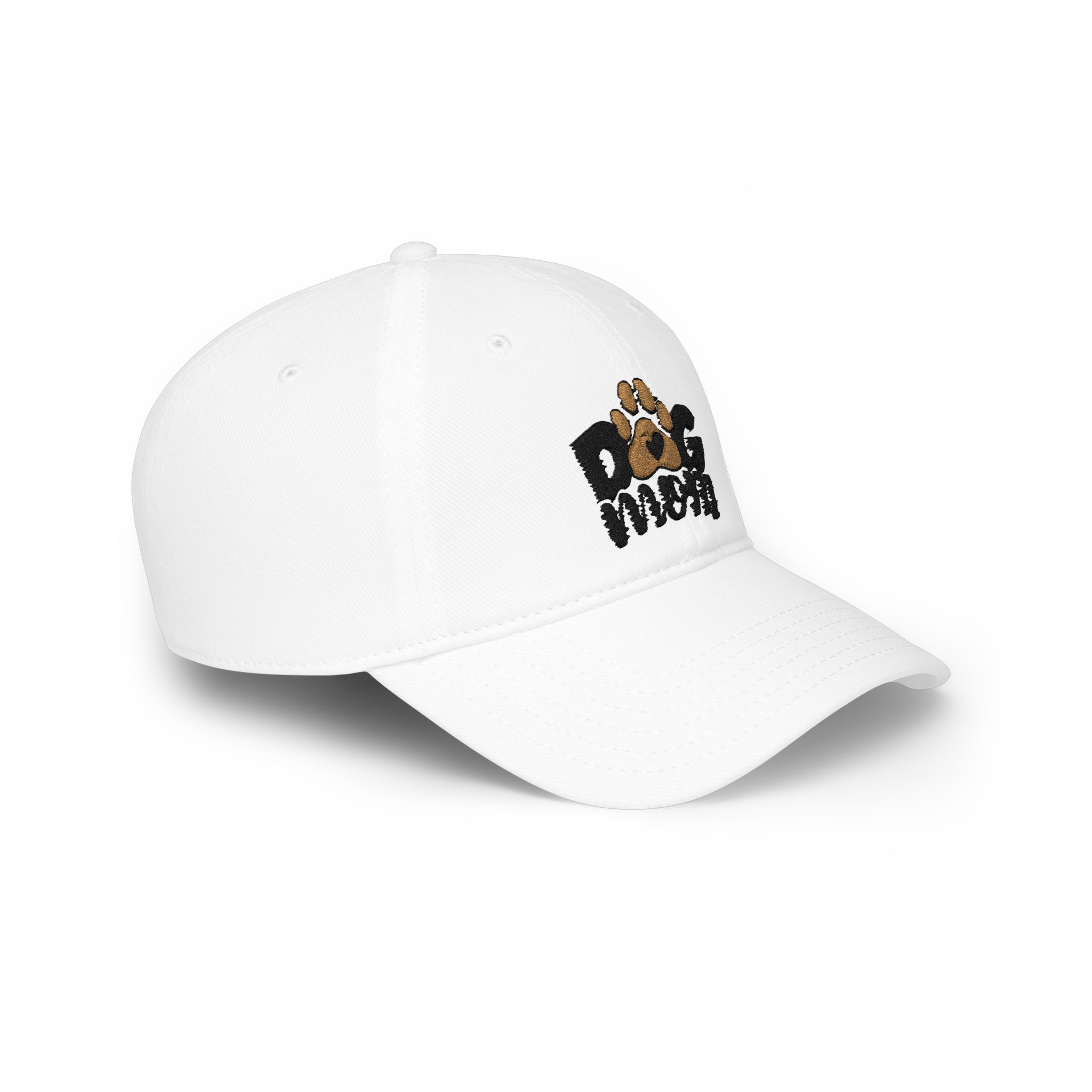 Dog Mom Low Profile Baseball Cap — Paw Print Embroidered Hat For Dog Moms - Image 4