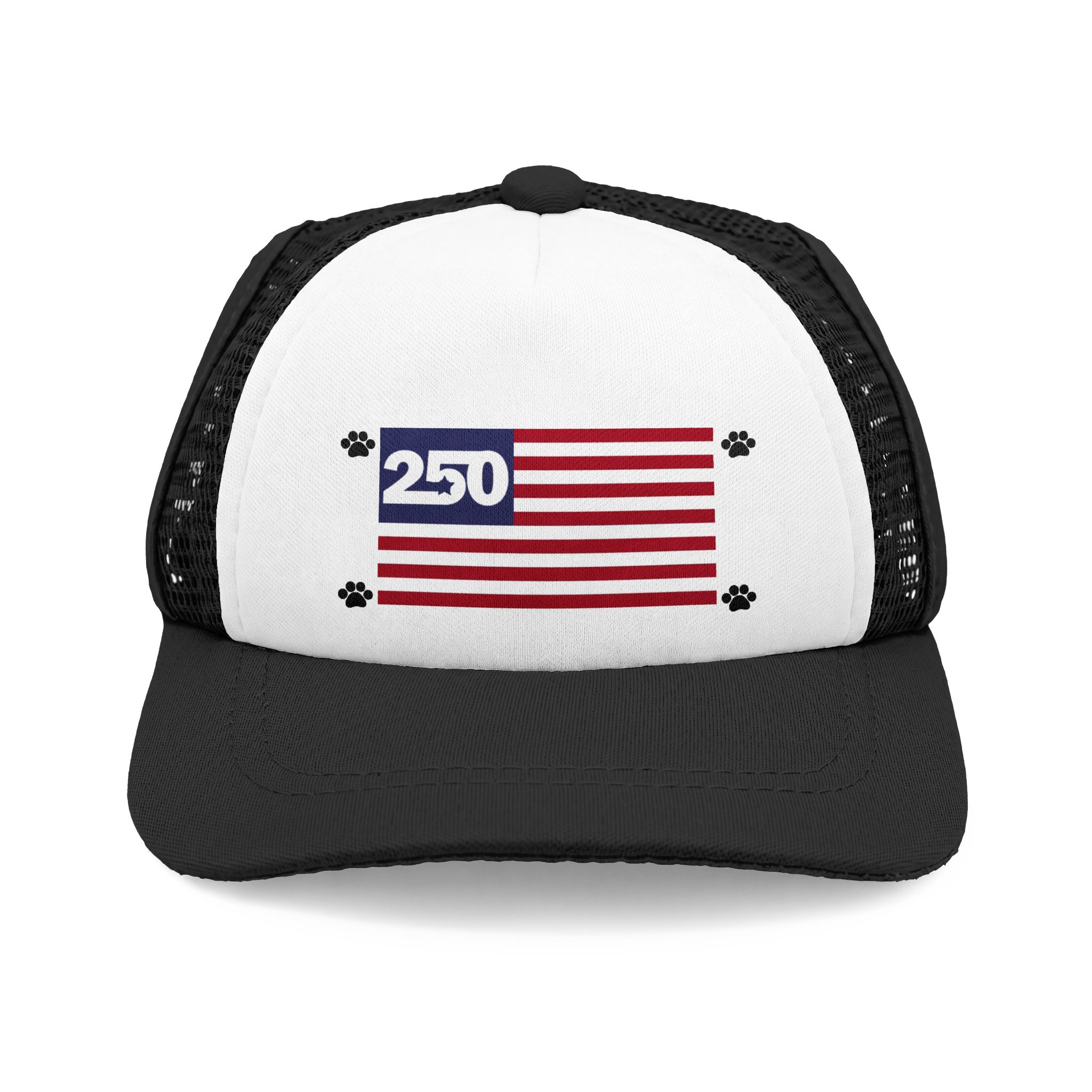 America 250 Doggy Trucker Hat - Foam Mesh Cap For Your Pup - Image 2