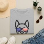 Patriotic Dog T-Shirt — 'America 250' Pointy Ears