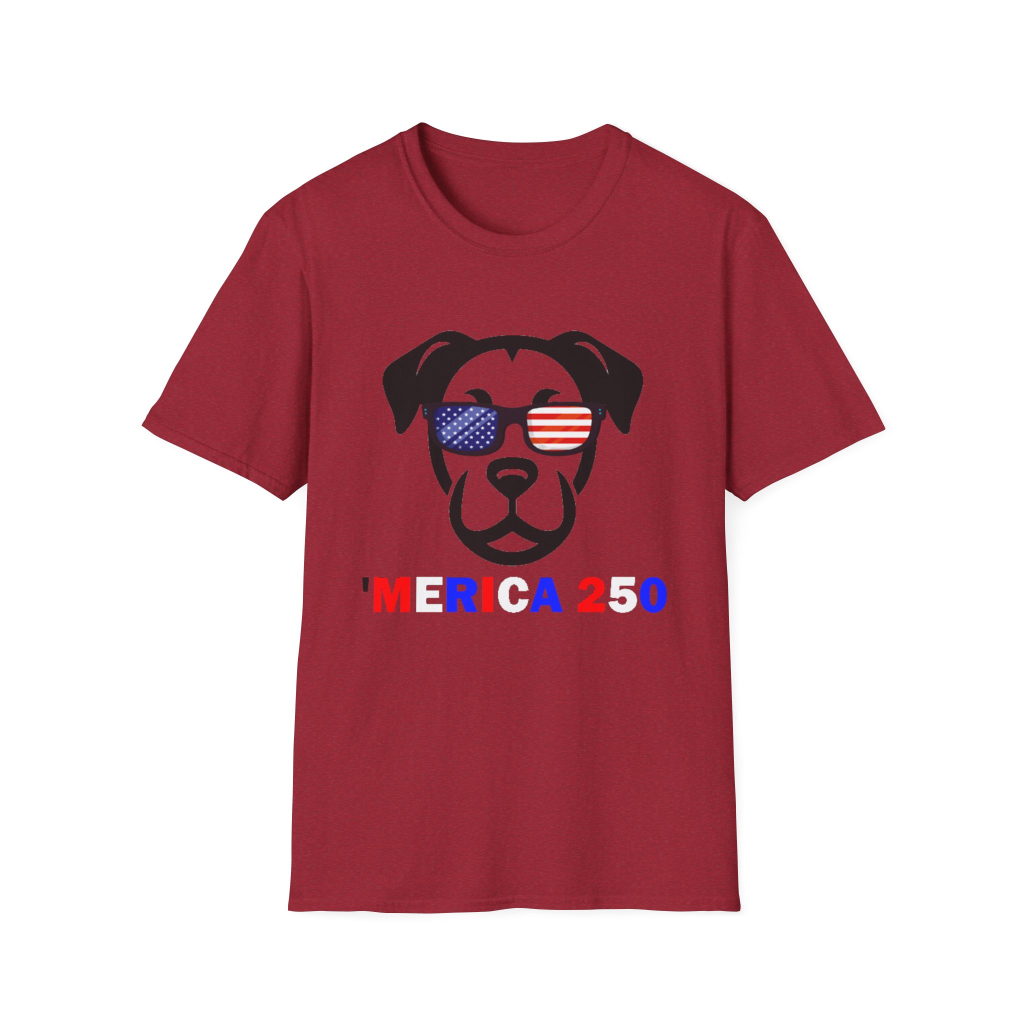 Patriotic Dog T-Shirt — 'America 250' Floppy Ears - Image 23