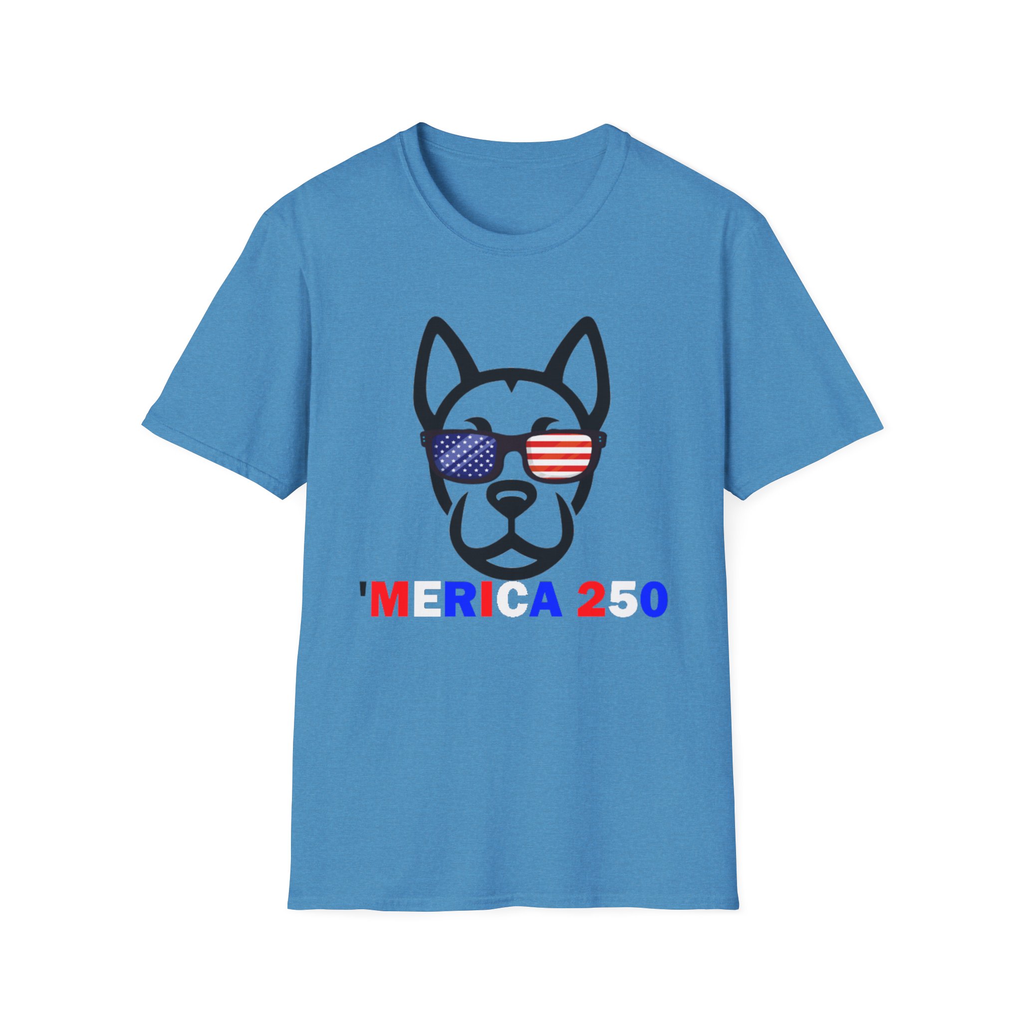 Patriotic Dog T-Shirt — 'America 250' Pointy Ears - Image 15