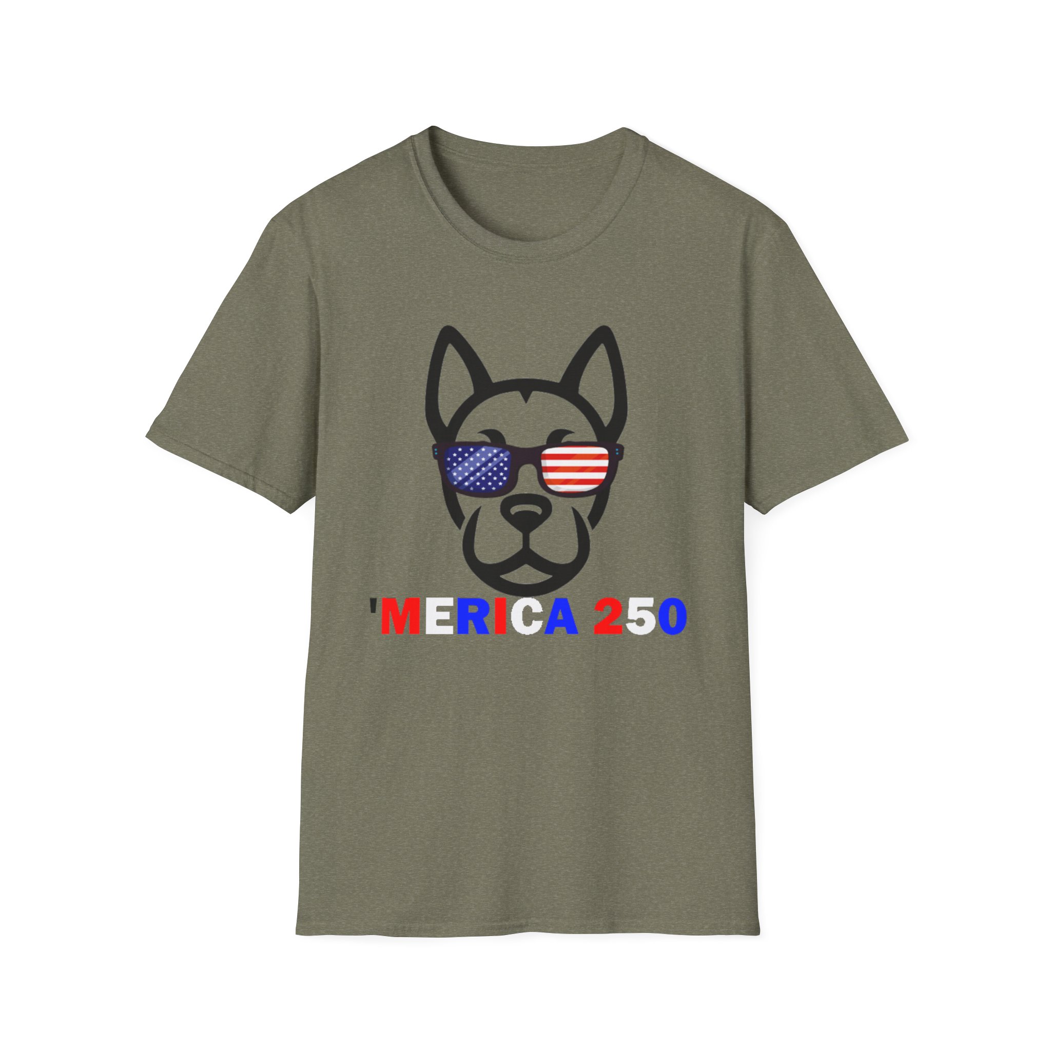 Patriotic Dog T-Shirt — 'America 250' Pointy Ears - Image 7