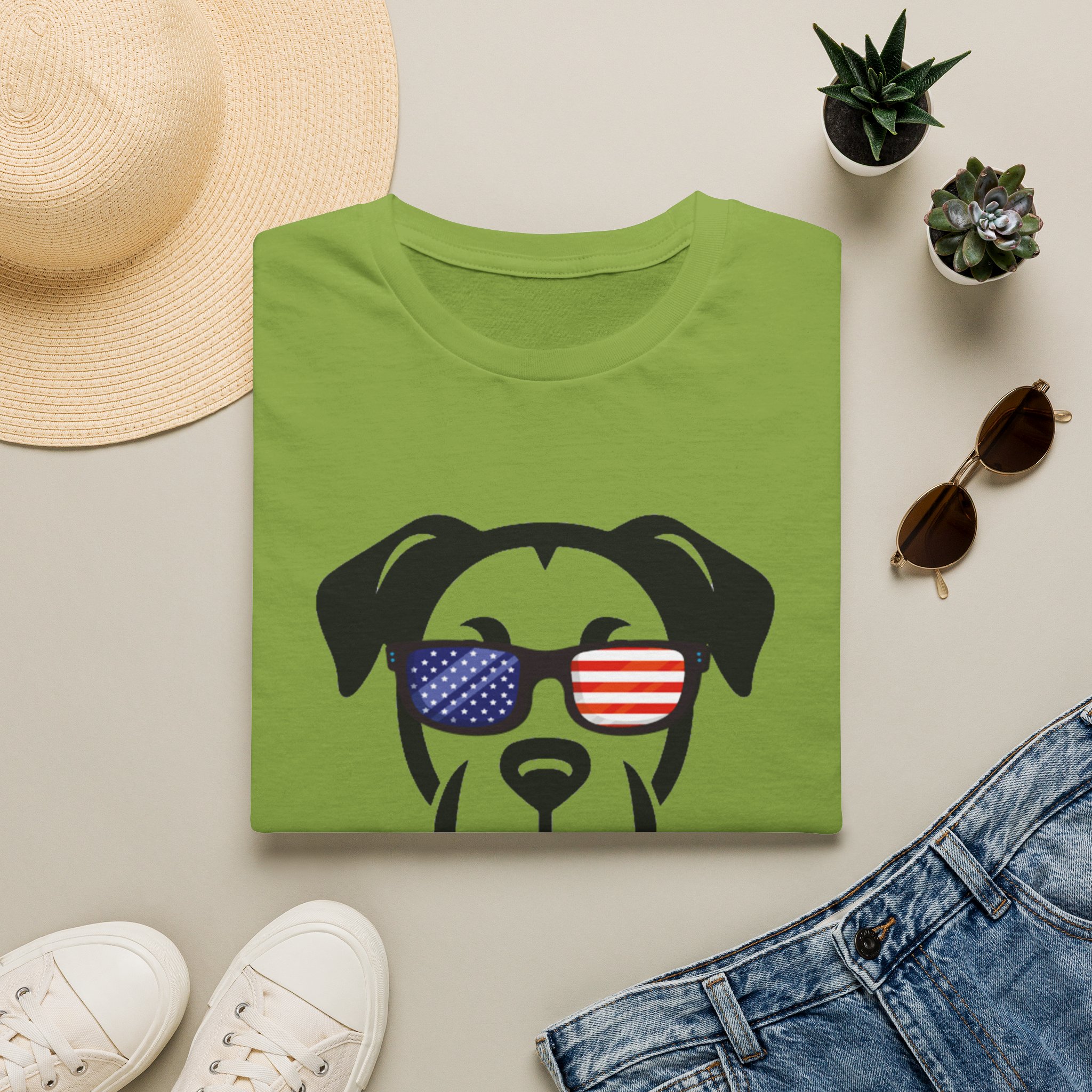 Patriotic Dog T-Shirt — 'America 250' Floppy Ears - Image 9