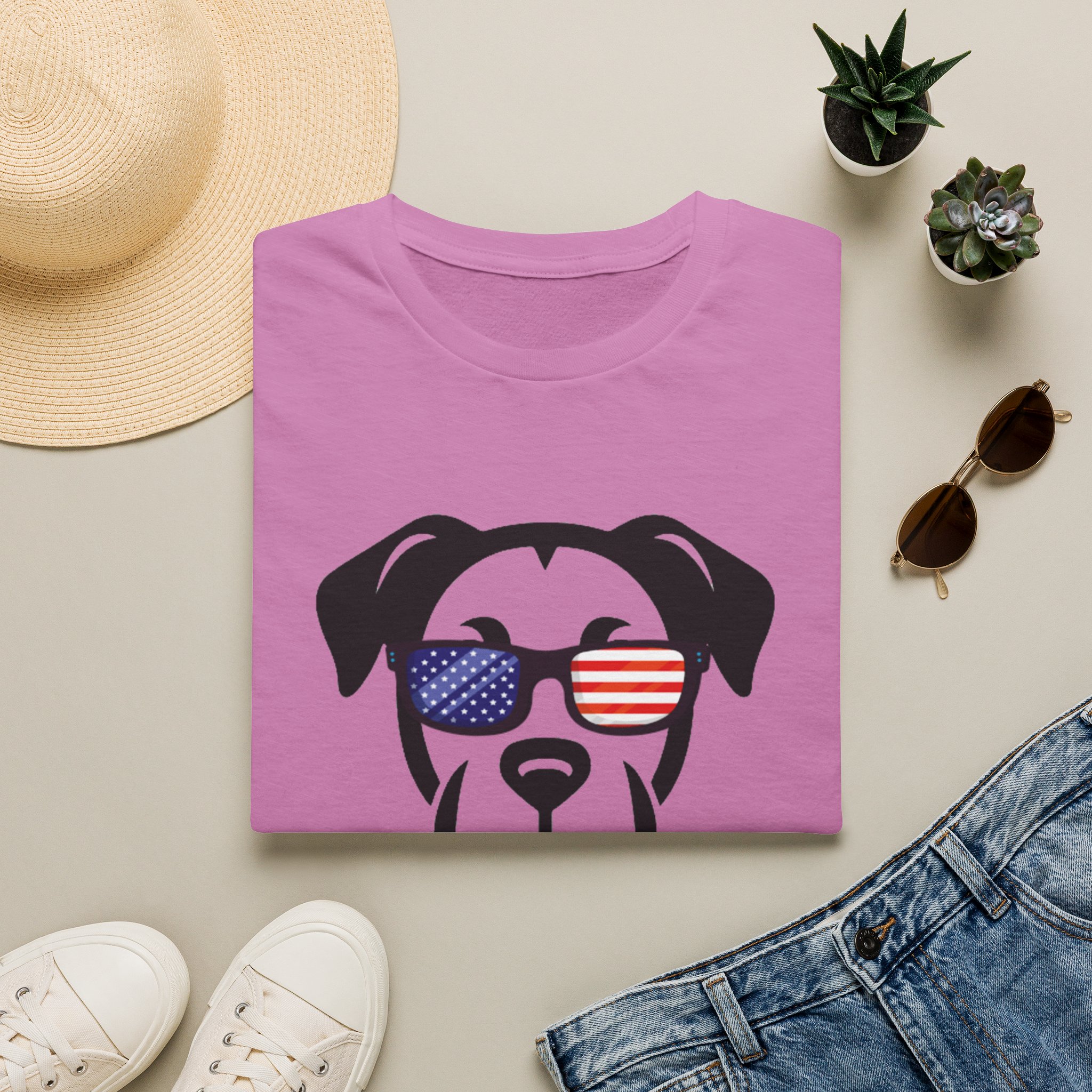 Patriotic Dog T-Shirt — 'America 250' Floppy Ears - Image 17