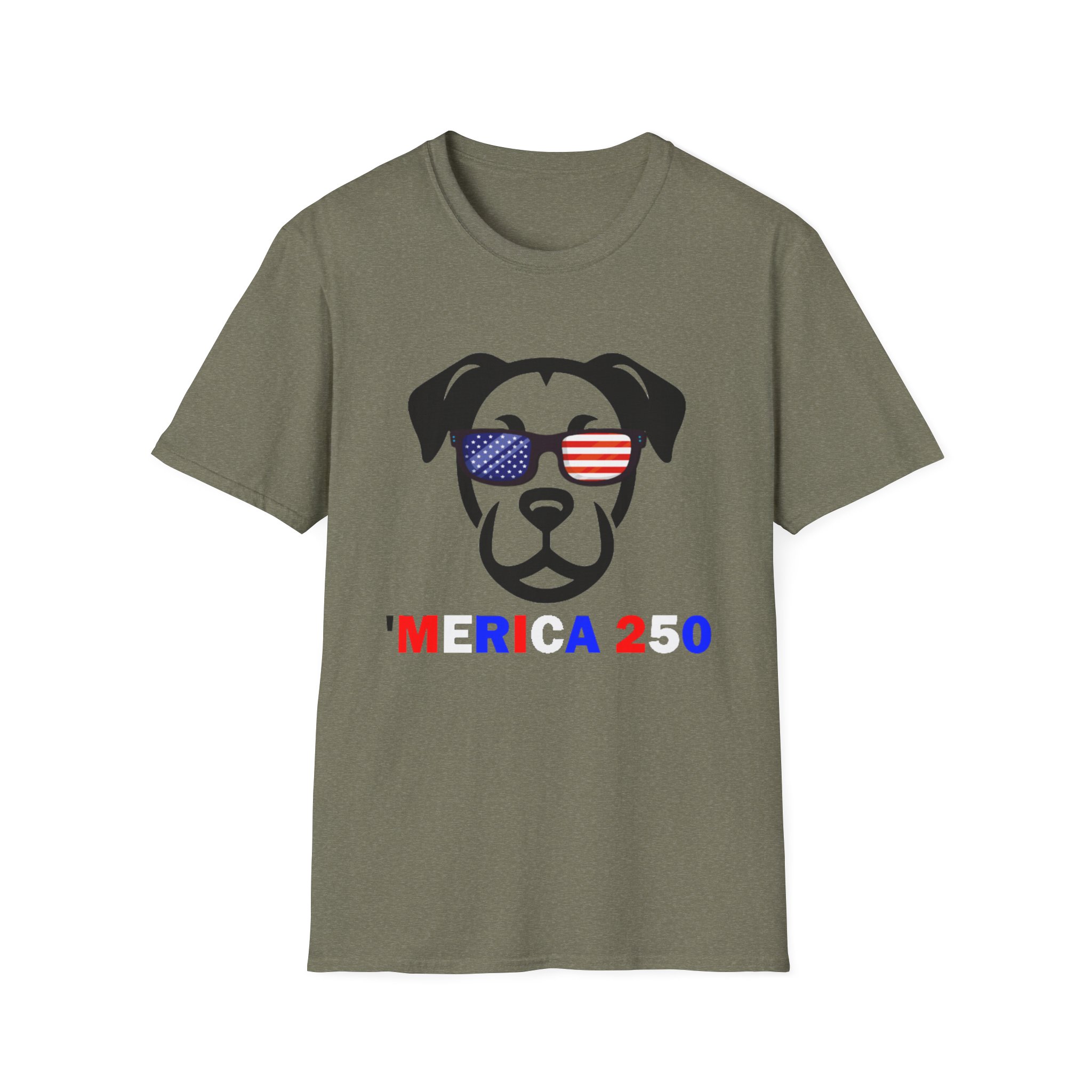 Patriotic Dog T-Shirt — 'America 250' Floppy Ears - Image 7