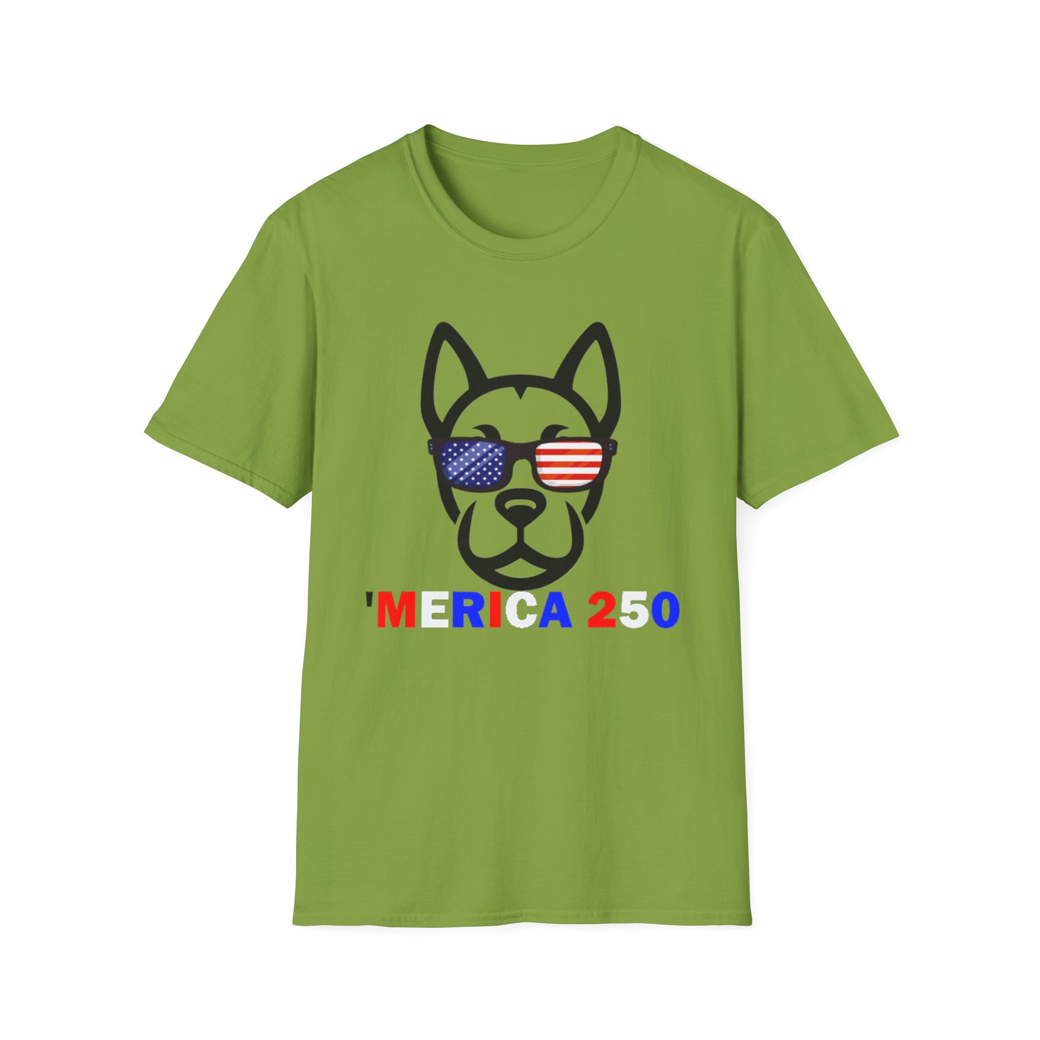 Patriotic Dog T-Shirt — 'America 250' Pointy Ears - Image 11