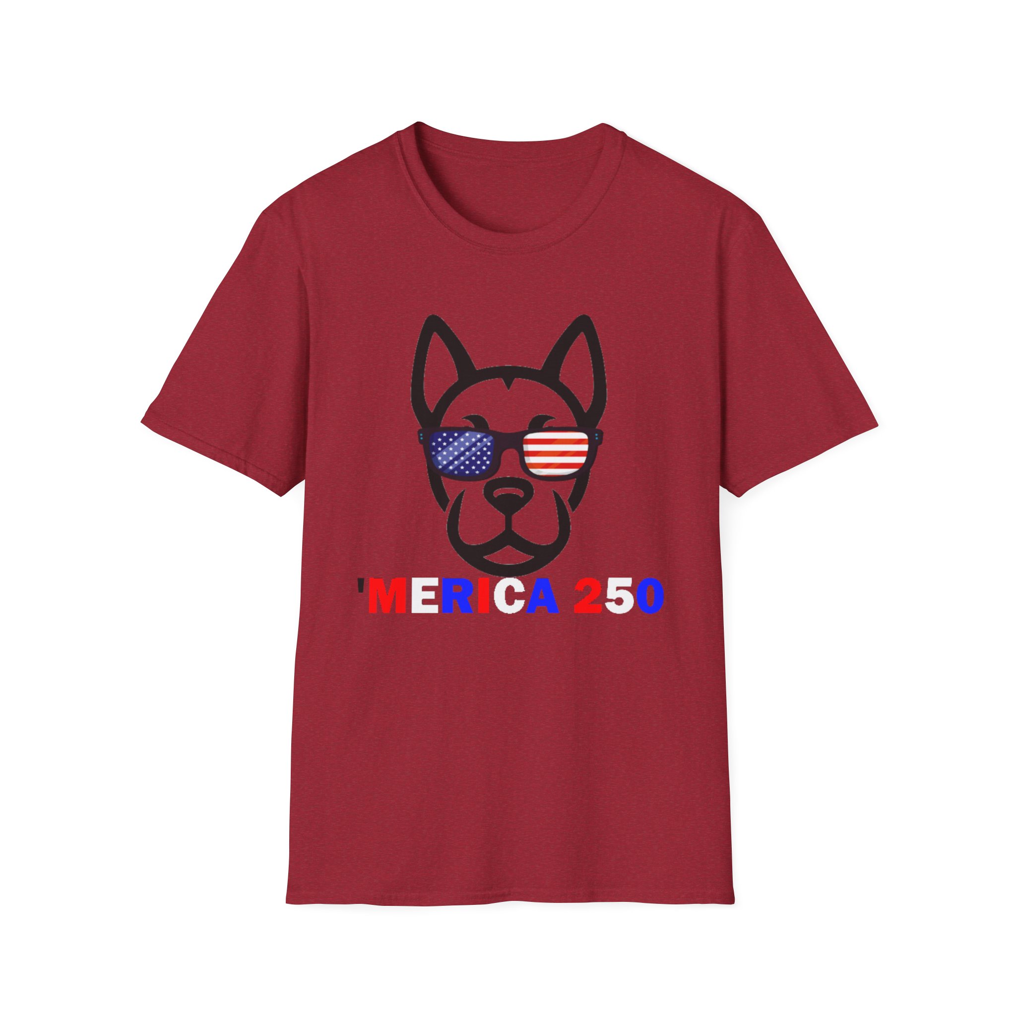 Patriotic Dog T-Shirt — 'America 250' Pointy Ears - Image 23